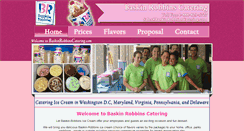Desktop Screenshot of baskinrobbinscatering.com